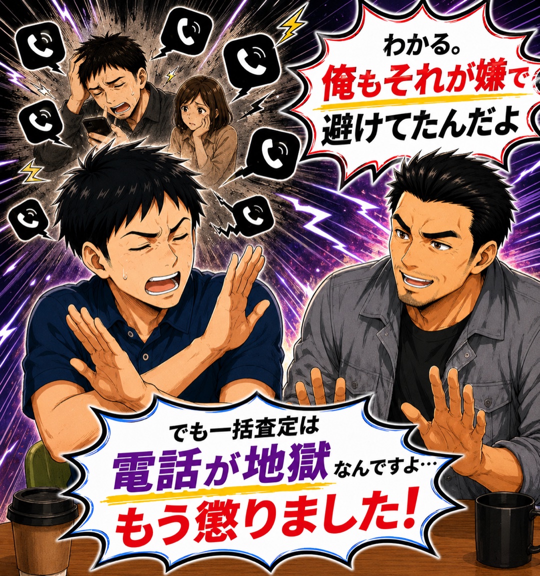電話ラッシュが嫌だと拒否する主人公と共感する先輩